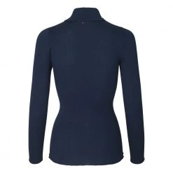 Blå Rosemunde Rosemunde Babette Turtleneck T-Shirt Overdeler Blue