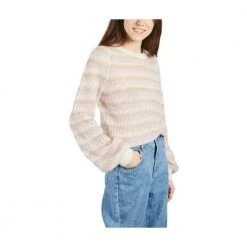 Second Female Yolan Striped Knit Sweater Pink