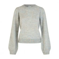 Second Female Salvie Knit O-NECK Genser Gray