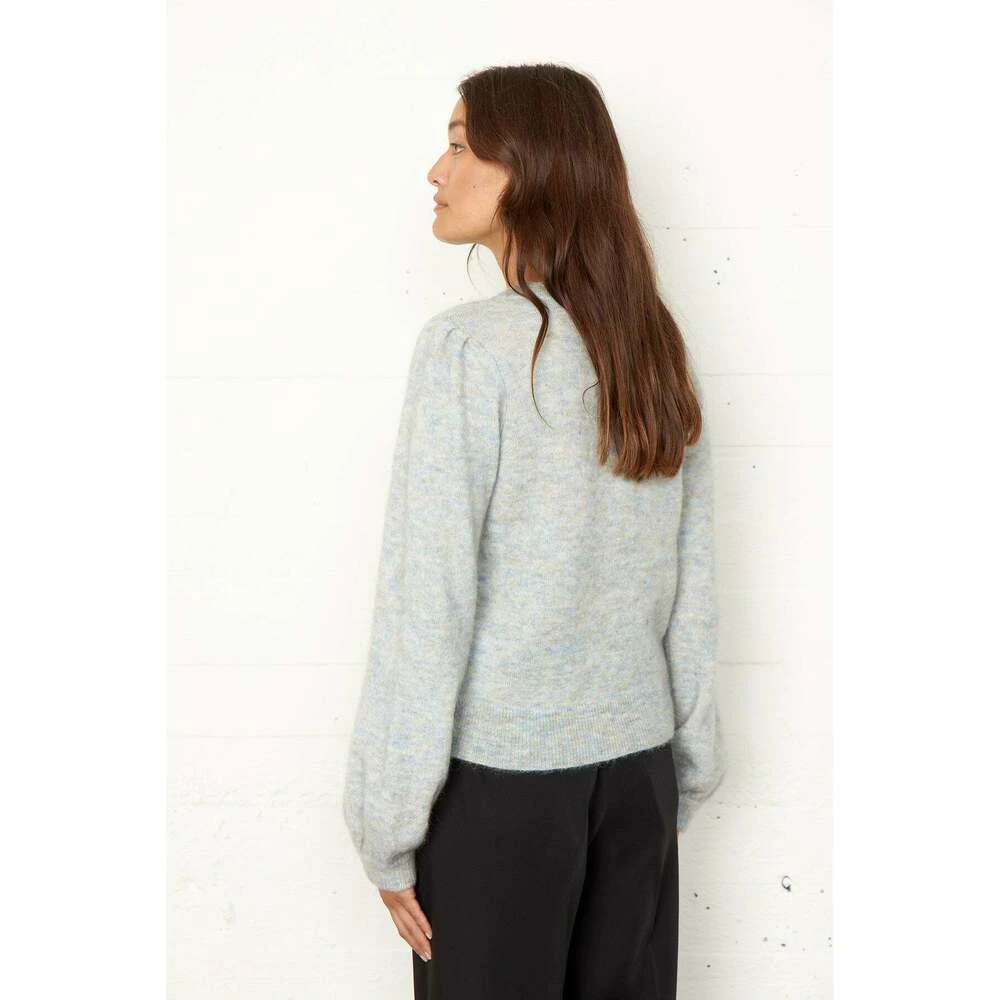 Second Female Salvie Knit O-NECK Genser Gray - Bilde 3