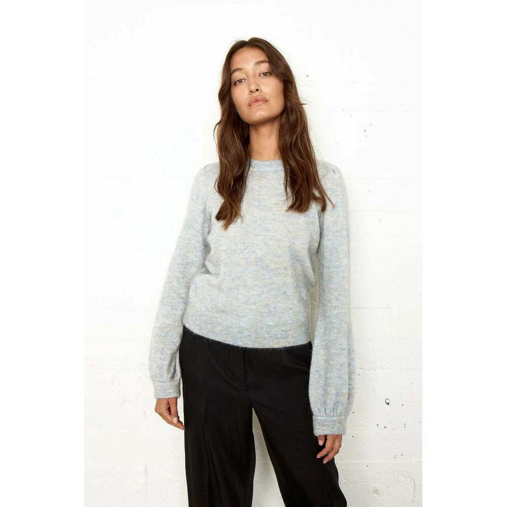 Second Female Salvie Knit O-NECK Genser Gray - Bilde 6