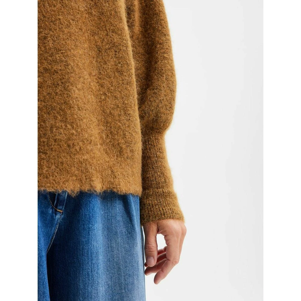 Selected Femme SIF KAYA STRIKKET GENSER MED BALLONGERMER Brown - Bilde 2