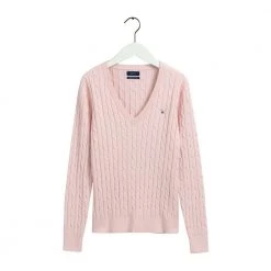 Gant V-Neck Knitwear Pink