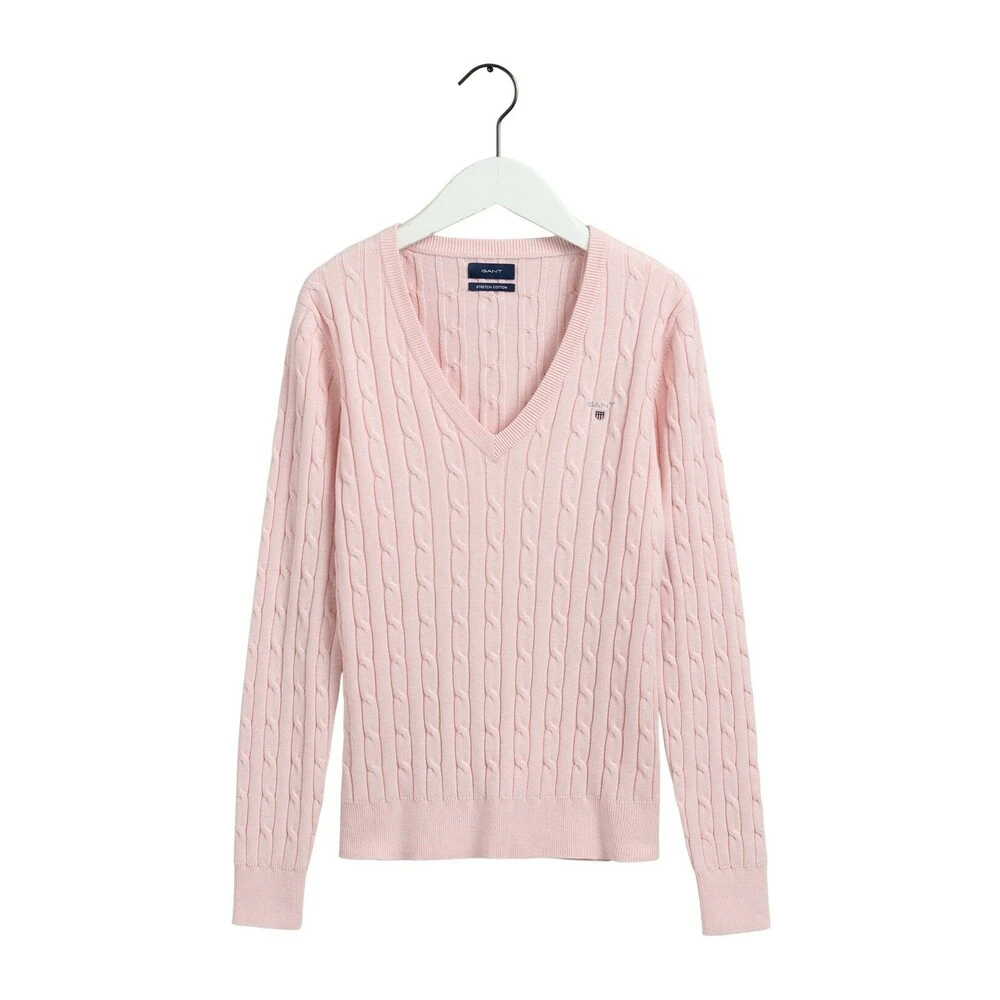 Gant V-Neck Knitwear Pink