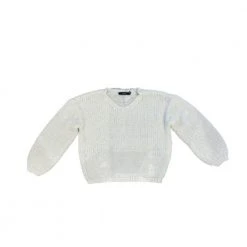 Hvit Vero Moda Vmada Ls V-Neck Genser White