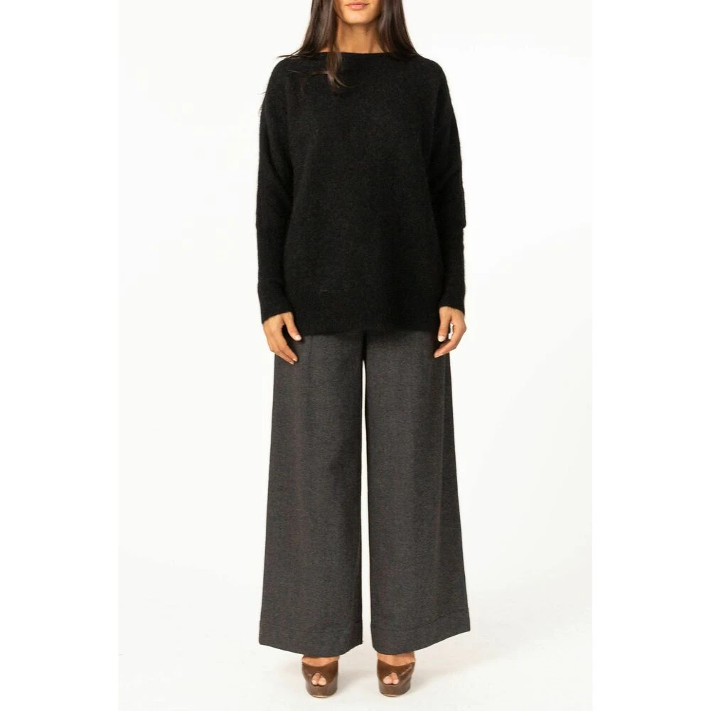 Cathrine Hammel Soft Wide Crewneck Genser Black - Bilde 2