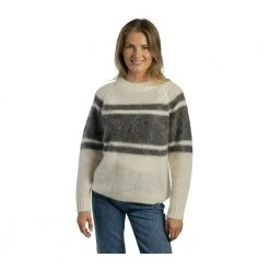 Arnie Says Maddox Block Stripe Genser Gray