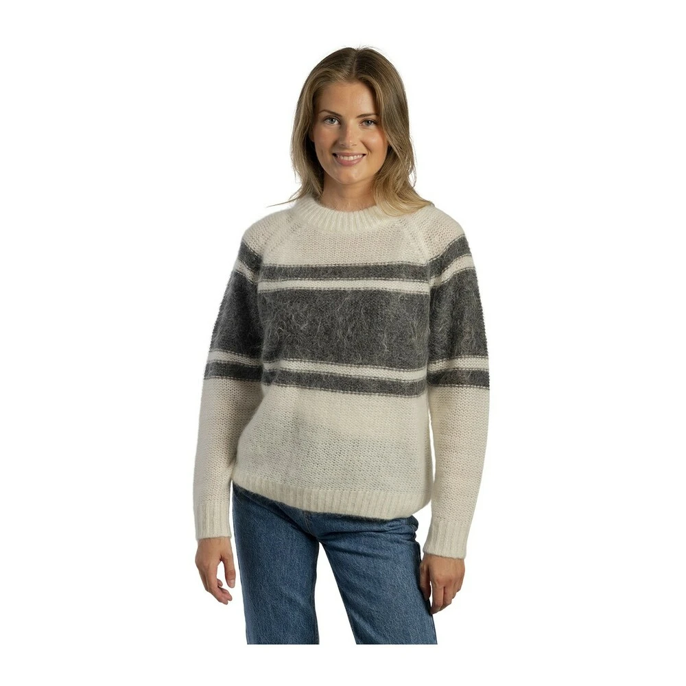 Arnie Says Maddox Block Stripe Genser Gray