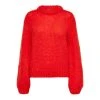 Selected Femme Fiesta Suanne Ls Knit O-Neck B Red
