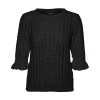 VERO MODA Jam 2/4 Bluse Genser Black