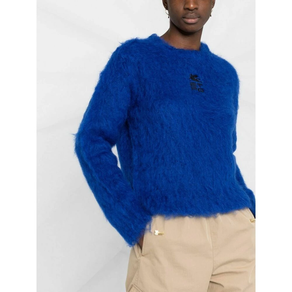 Etro Round-neck Knitwear Blue - Bilde 4
