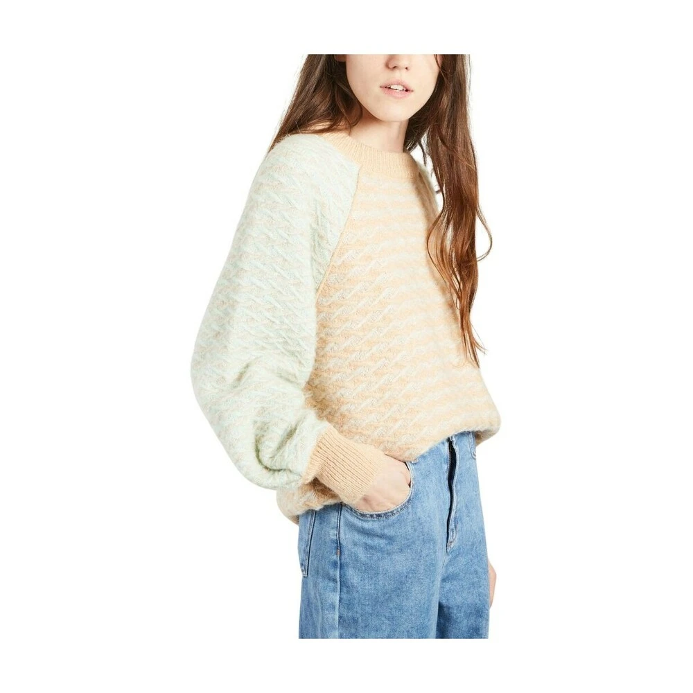 Second Female Gudrune Loose Sweater Beige - Bilde 2