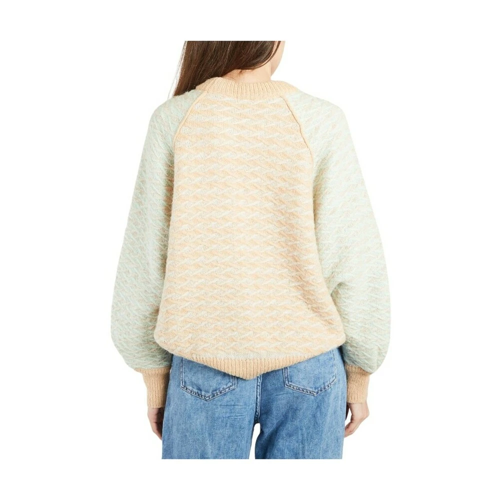 Second Female Gudrune Loose Sweater Beige - Bilde 3