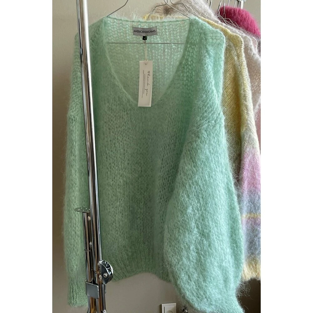 American Dreams Milana Mohair Knit Green - Bilde 3