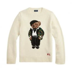 Multicolor Polo Ralph Lauren Bear M Rutet Jakke Overdeler White