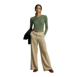 Polo Ralph Lauren Sweater With Cable Knit Green