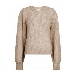 Neo Noir Round-neck Knitwear Beige