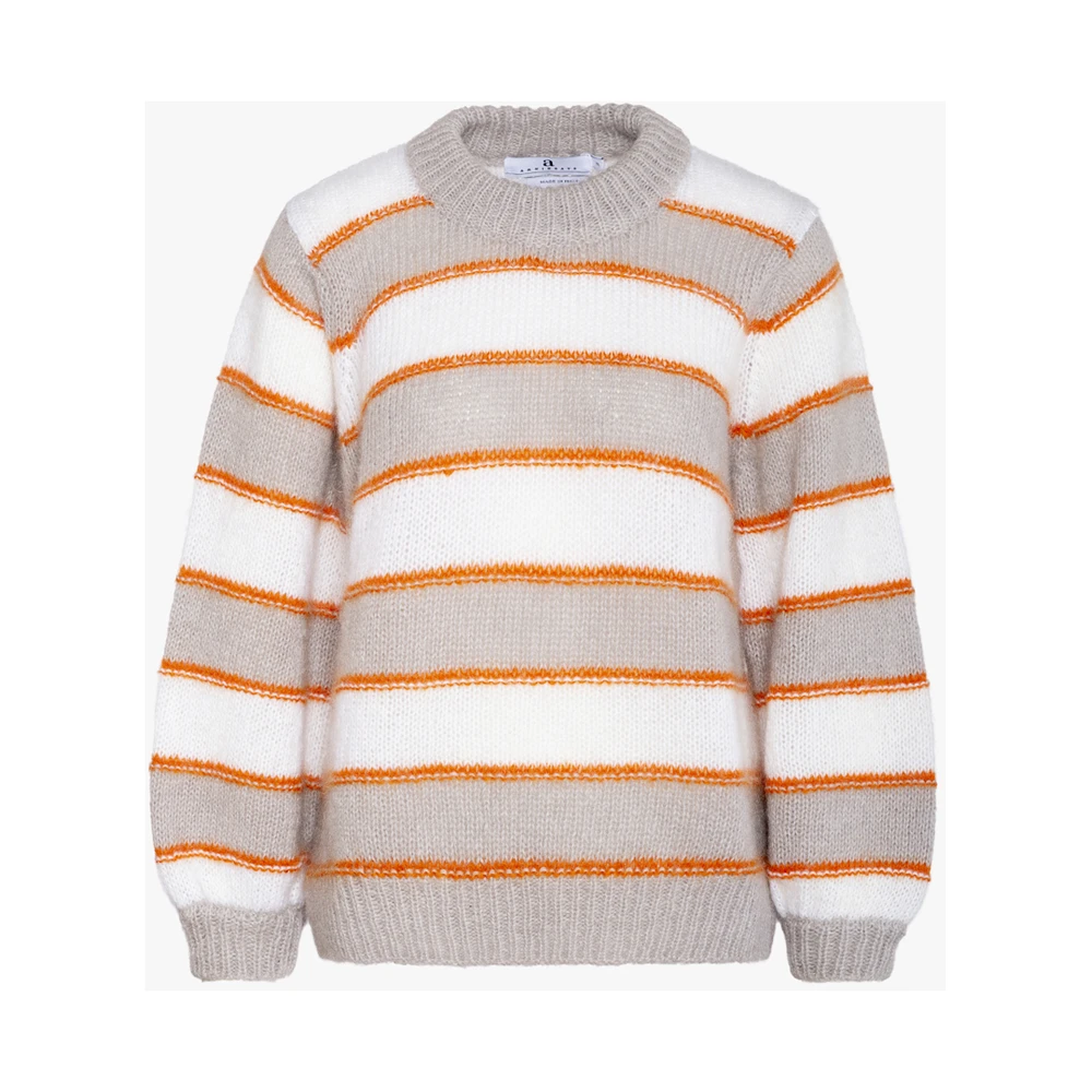 Arnie Says Melrose Stripe Genser Gray