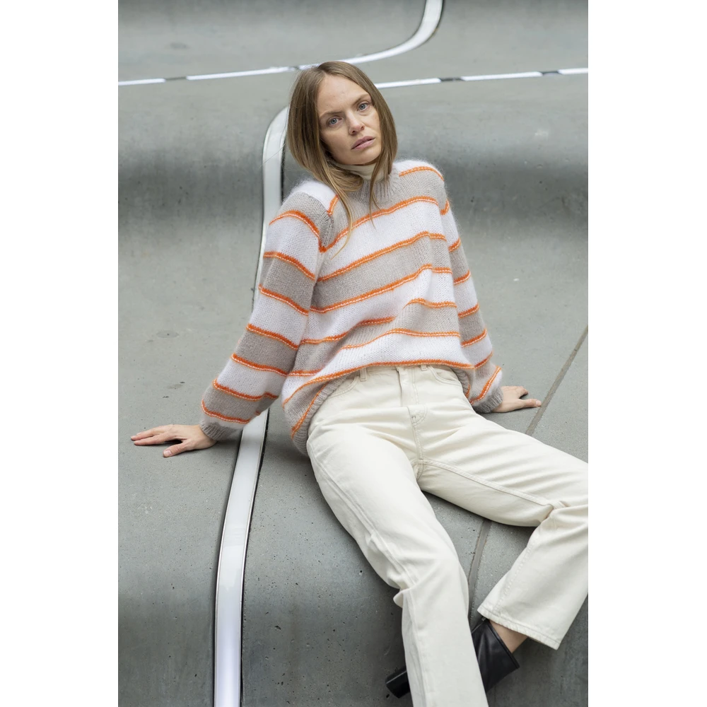 Arnie Says Melrose Stripe Genser Gray - Bilde 4