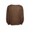 2-Biz Bobo Knit Blouse Genser Brown