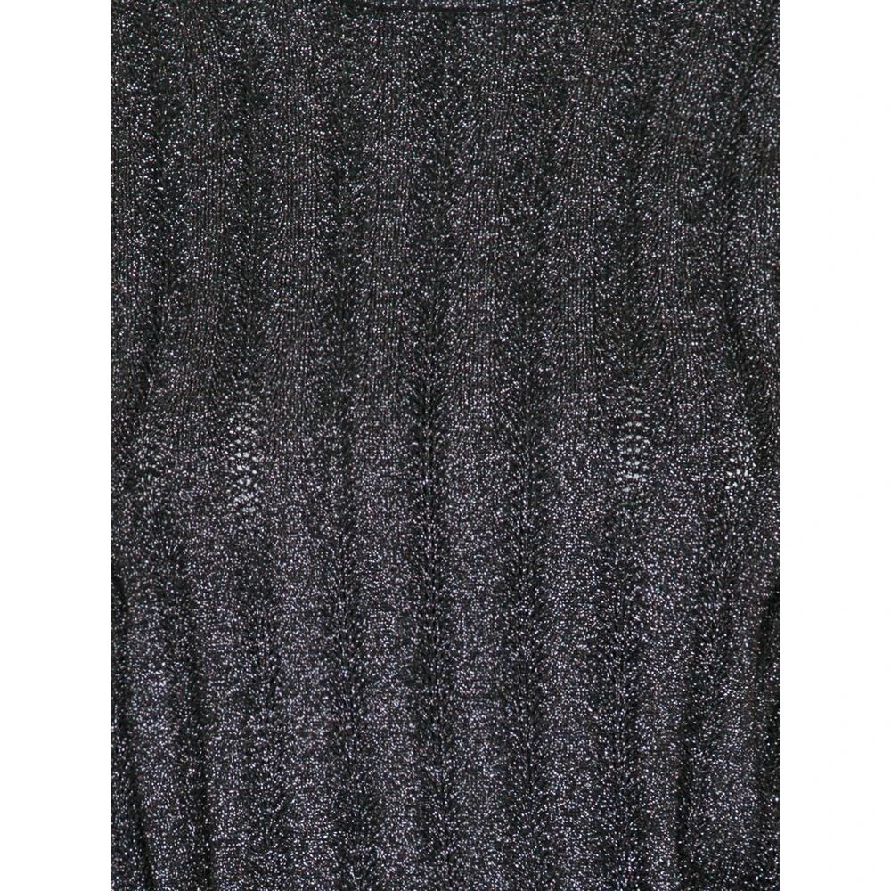 Neo Noir Round-neck Knitwear Black - Bilde 2