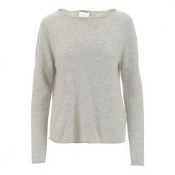 Allude Round-neck Knitwear Gray