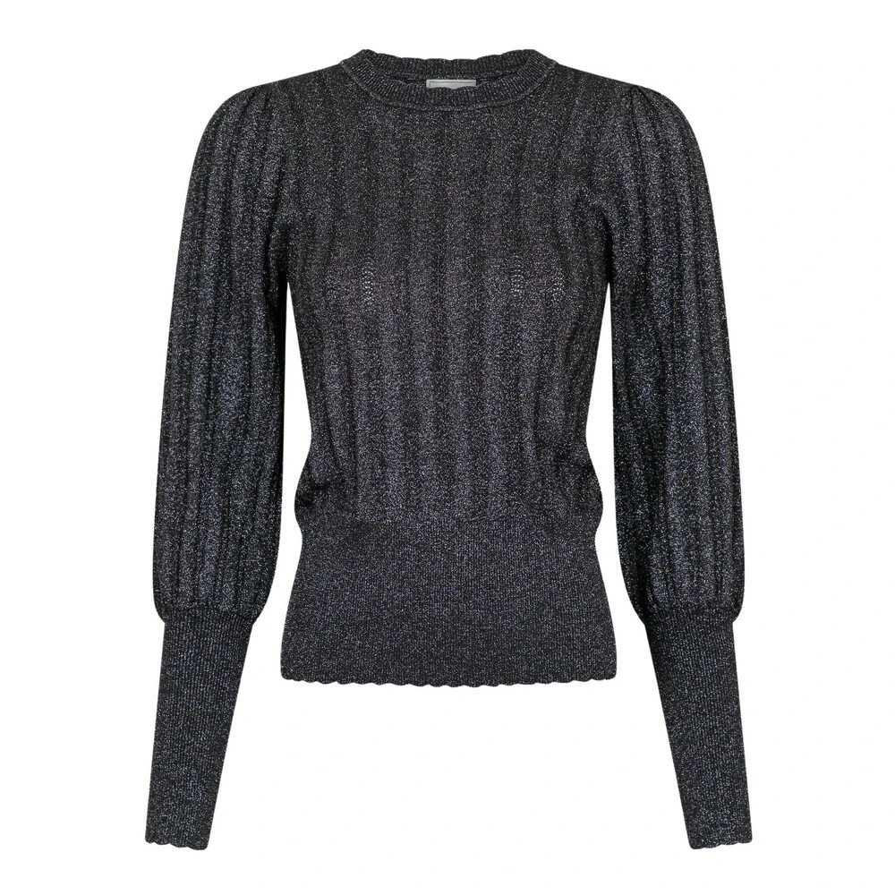 Neo Noir Round-neck Knitwear Black - Bilde 5
