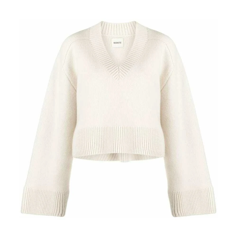 Khaite V-neck Knitwear White