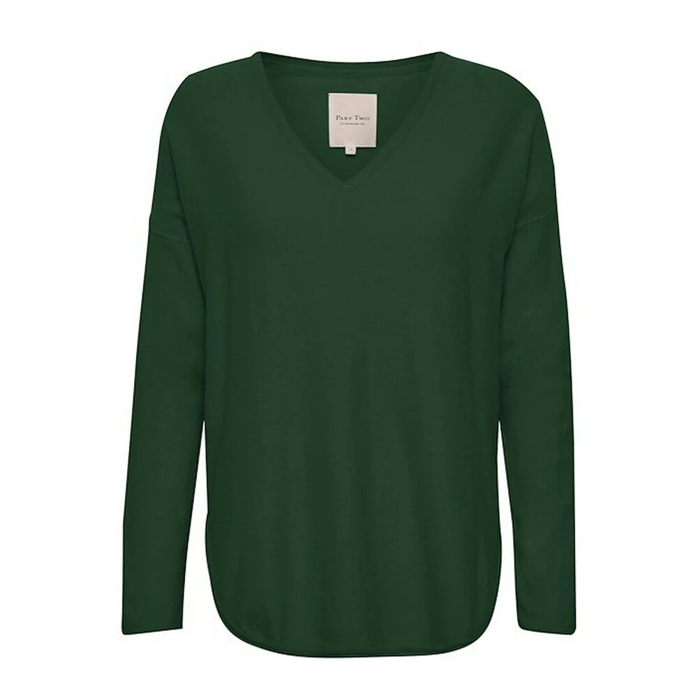 Part Two V-neck Knitwear Green