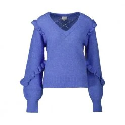 Dante 6 Volante Knit Sweater Blue