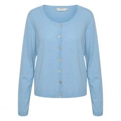 Cream CRAnva Knit Cardigan Blue