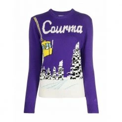 MC2 Saint Barth Round-neck Knitwear Purple