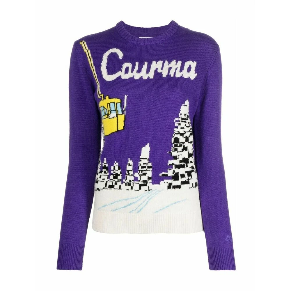 MC2 Saint Barth Round-neck Knitwear Purple