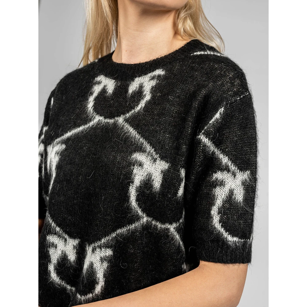 PINKO Round-neck Knitwear Black - Bilde 4