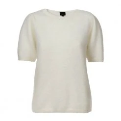 Ane Mone Genser Med Kort Erm I Angora White