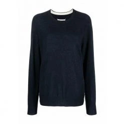 Maison Margiela Round-neck Knitwear Blue