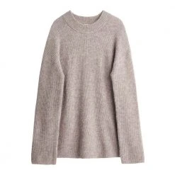 By Malene Birger Circla Mohair-Blend Sweater Strikk Beige