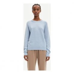 Samsøe Samsøe O-Neck Knitwear Blue