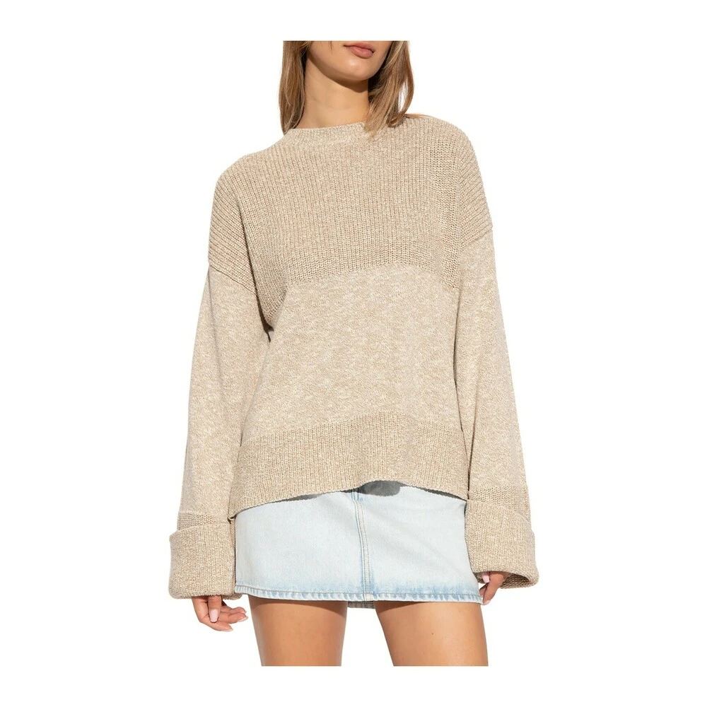 Off White Asymmetric Sweater Beige - Bilde 4