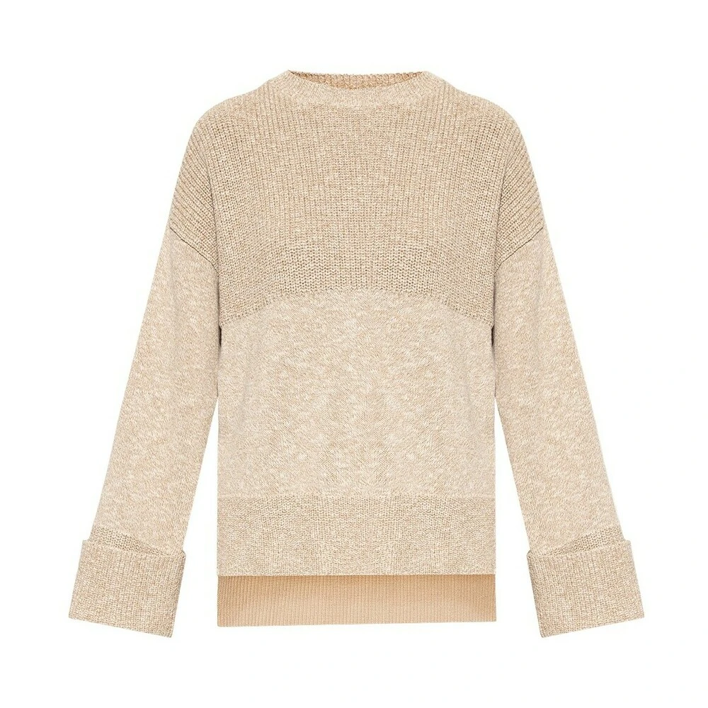 Off White Asymmetric Sweater Beige - Bilde 5