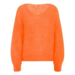 American Dreams Milana Ls Mohair Knit Orange