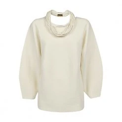 Liviana Conti Round-neck Knitwear Beige