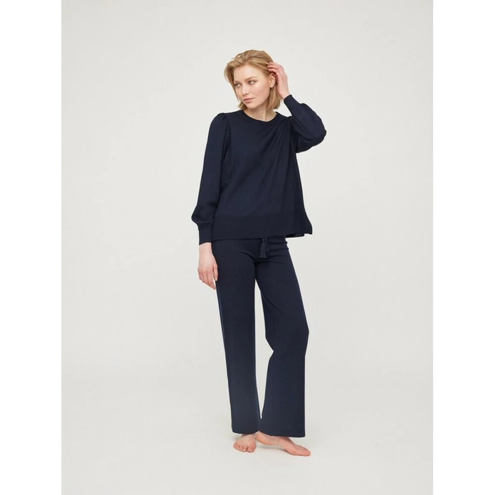 Ella&il Dark Navy Ella & Il Sonja Merino Sweater Blue - Bilde 2
