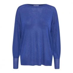 Kaffe KAregina Lurex Pullover Blue