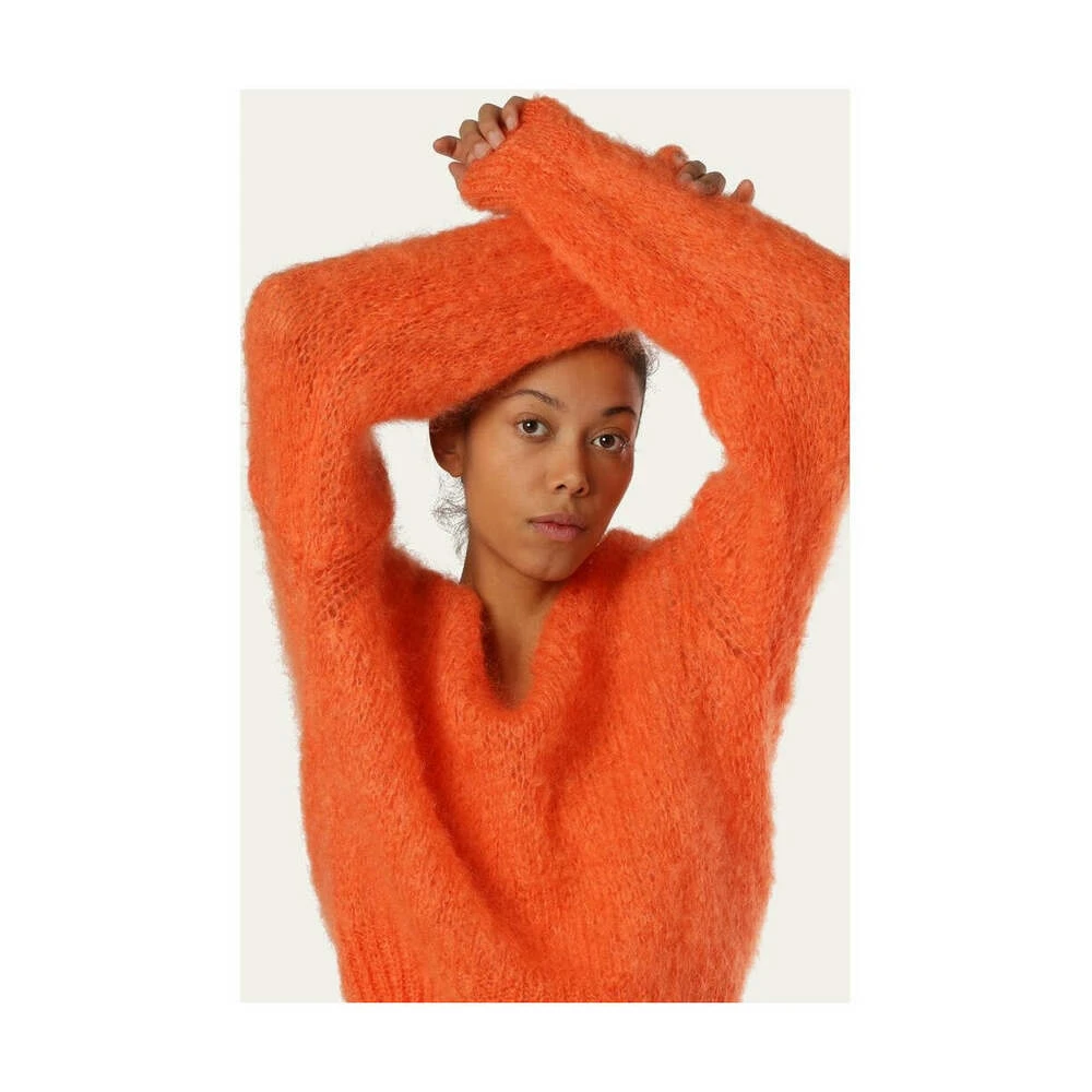 American Dreams Milana Ls Mohair Knit Orange - Bilde 2