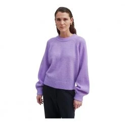 Second Female Brookline Knit O-Neck - Lilla Purple