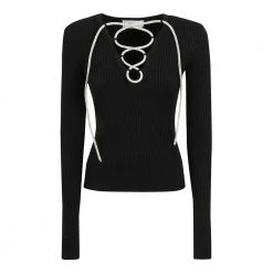 Giuseppe Di Morabito V-neck Knitwear Black