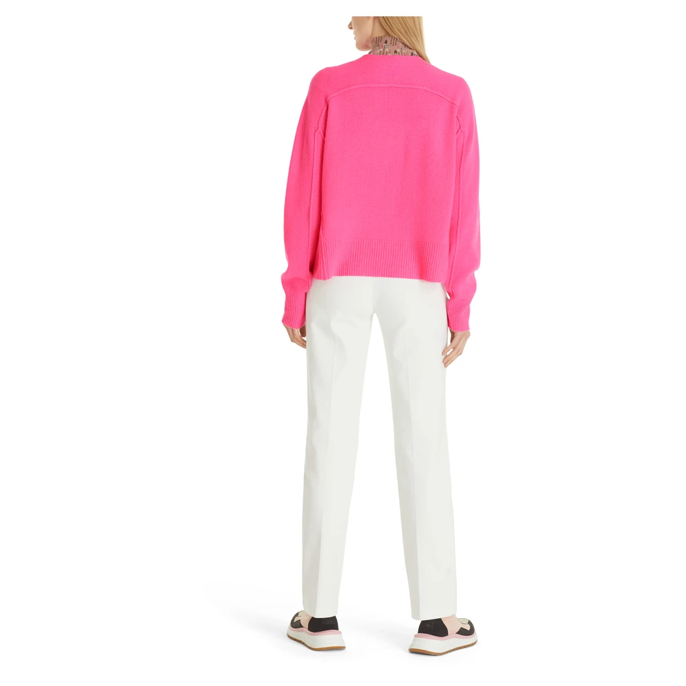 Marc Cain V-neck Knitwear Pink - Bilde 3