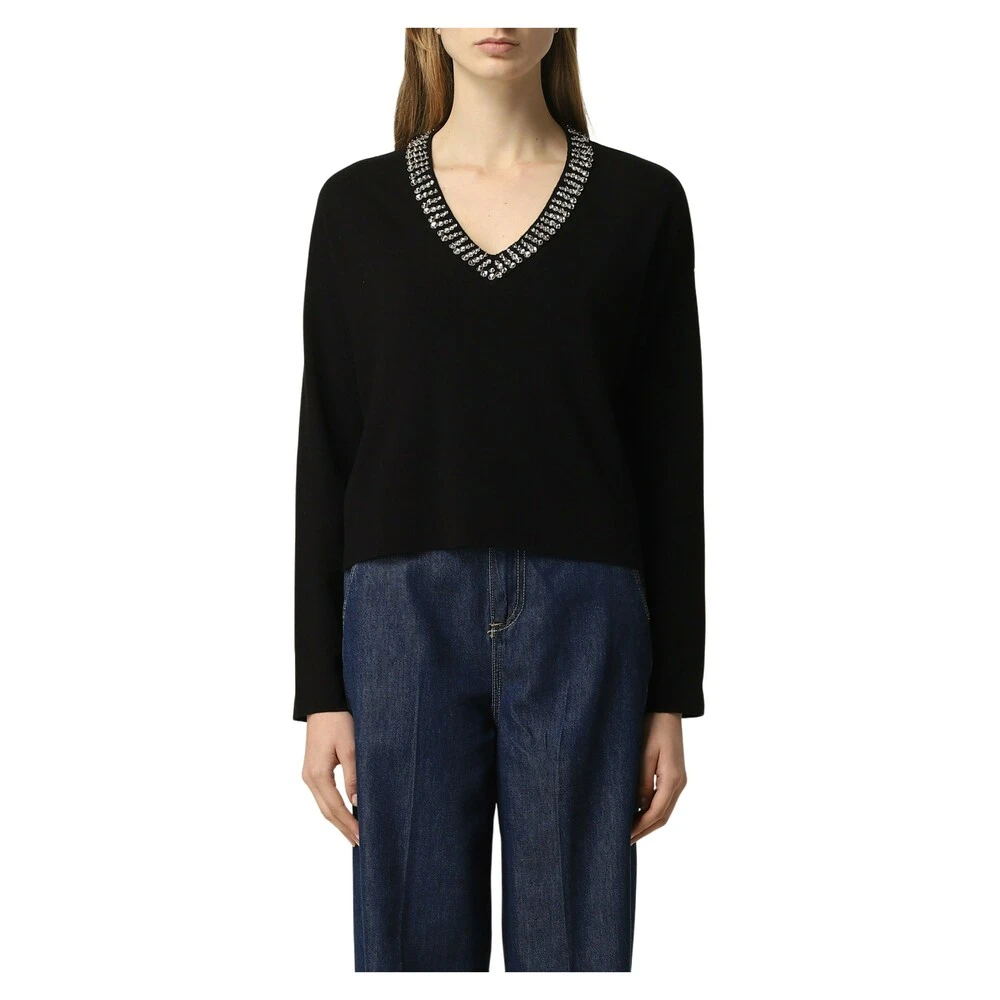 Liu Jo MAGLIA CHIUSA Black - Bilde 3