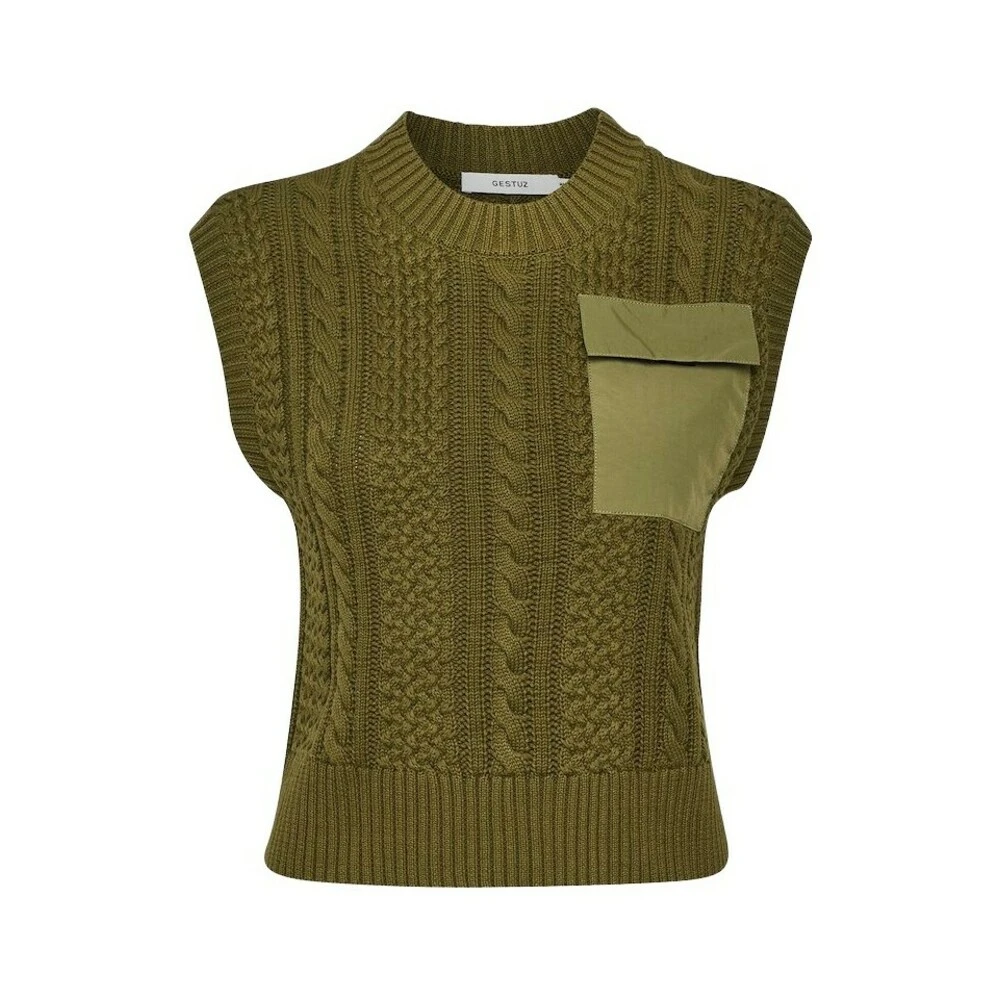 Gestuz CARLA GZ WAISTCOAT VEST Green - Bilde 3